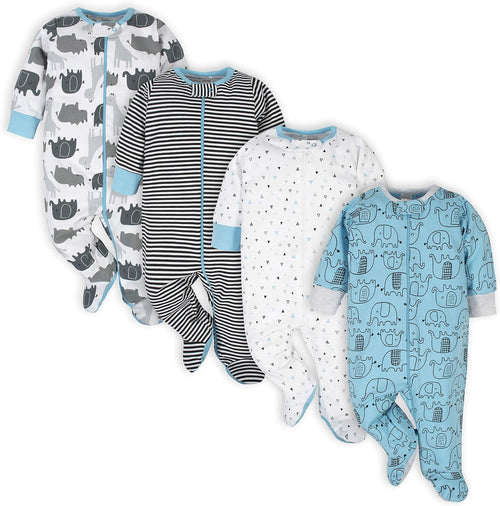 Baby Boys 4-Pack Footie Pajamas